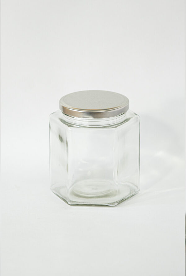 REF 1073 – POTE VIDRIO COÑAC TR ALUMINIO 700 ML NATURAL